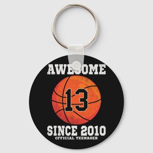 13e Verjaardag Bysketbyll Fan 13 Jaar Oud Officiël Sleutelhanger (Voorkant)