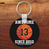 13e Verjaardag Bysketbyll Fan 13 Jaar Oud Officiël Sleutelhanger (Voorkant)