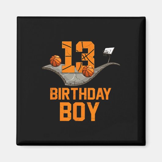 13e verjaardag Bysketbyll Jersey 13 jaar oude jong Magneet (Voorkant)
