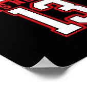 13e verjaardag Bysketbyll Lover 13 jaar oude Bday Poster (Hoek)