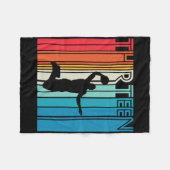 13e Verjaardag Bysketbyll Lover Gift 13 jaar oud R Fleece Deken (Voorkant (Horizontaal))