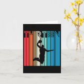 13e Verjaardag Bysketbyll Lover Gift 13 jaar oud R Kaart (Gele Bloem)