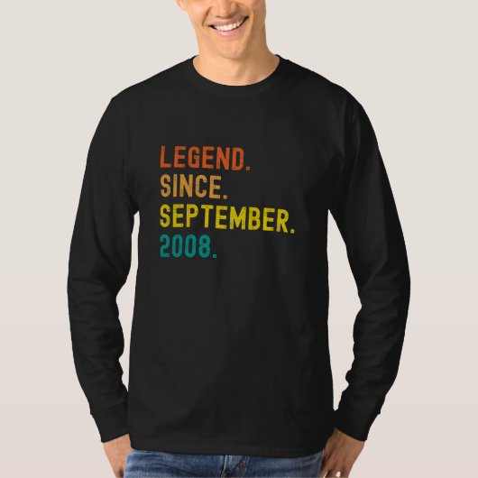 13e verjaardag cadeau 13 jaar oud legende sinds t-shirt (Voorkant)