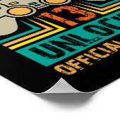 13e verjaardag cadeaudozen niveau 13 niet-vergrend poster (Hoek)