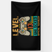 13e verjaardag cadeaudozen niveau 13 niet-vergrend spandoek (Verticaal)