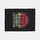 13e verjaardag cadeaus gemaakt in februari 2010 Li Fleece Deken (Voorkant (Horizontaal))