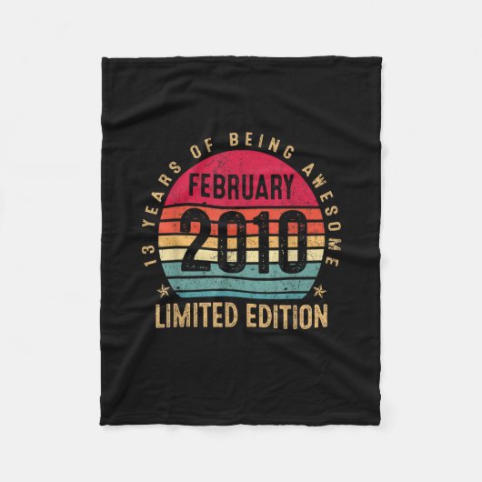13e verjaardag cadeaus gemaakt in februari 2010 Li Fleece Deken (Voorkant)