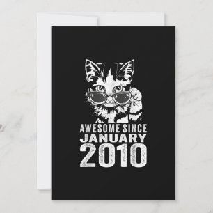 13e verjaardag Cat 13 jaar oud Geweldige sinds jan Kaart