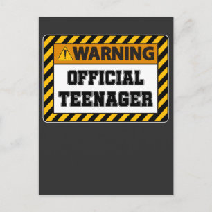 13e verjaardag Dertien jaar oud Officieel tiener Briefkaart
