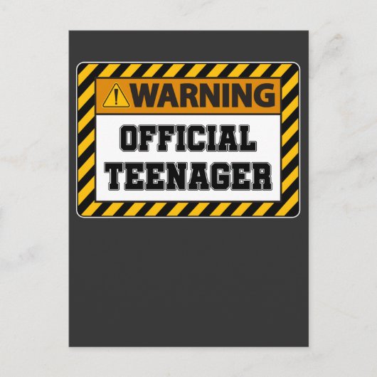 13e verjaardag Dertien jaar oud Officiële tiener Briefkaart (Voorkant)