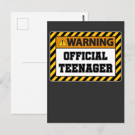 13e verjaardag Dertien jaar oude officiële tiener Briefkaart (Voorkant / Achterkant)