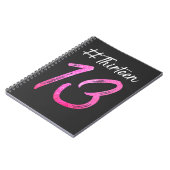 13e verjaardag Dertien meisjes Officiële tiener Notitieboek (Linkerzijde)