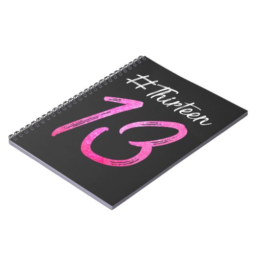 13e verjaardag Dertien meisjes Officiële tiener Notitieboek (Linkerzijde)