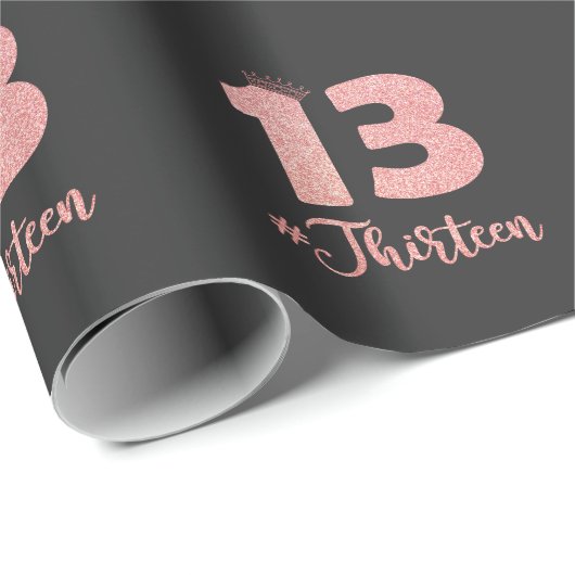 13e verjaardag Dertienjarige tiener Staatstiener J Cadeaupapier (Rol Hoek)
