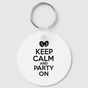 13e verjaardag design sleutelhanger