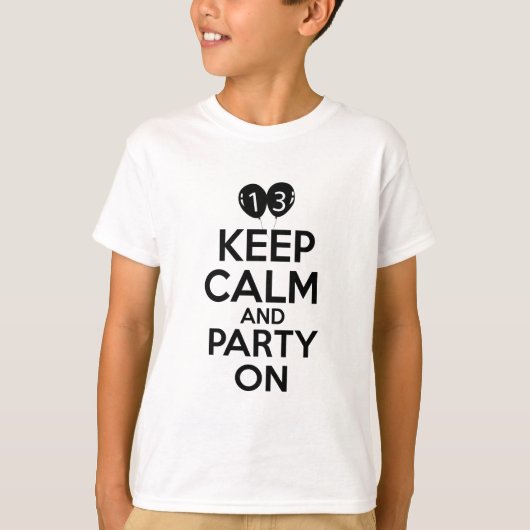 13e verjaardag design t-shirt (Voorkant)