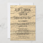 13e verjaardag Eigen leeftijdsnaam Water Abstract  Kaart (Voorkant)