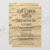 13e verjaardag Eigen leeftijdsnaam Water Abstract  Kaart (Voorkant / Achterkant)