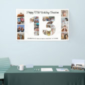 13e verjaardag feest nummer 13 fotocollage spandoek (Beurs)