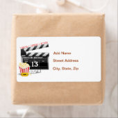 13e verjaardag filmpartij etiket (Insitu)