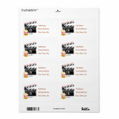 13e verjaardag filmpartij etiket (Full Sheet)