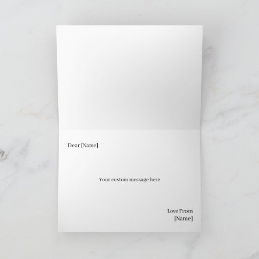 13e verjaardag fotokaart kaart (Binnen)