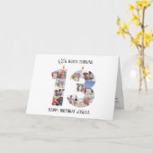 13e verjaardag fotokaart kaart (Gele Bloem)