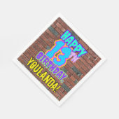 13e verjaardag ~ Fun, door Urban Graffiti geïnspir Servet (Hoek)