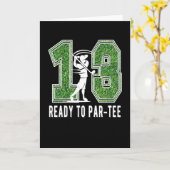 13e verjaardag Gift Golf Player 13-jarige jongen Kaart (Gele Bloem)