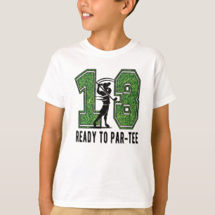 13e verjaardag Gift Golf Player 13-jarige jongen T-shirt