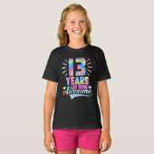 13e verjaardag Gift Idea Time Dye 13 jaar T-shirt (Voorkant volledig)