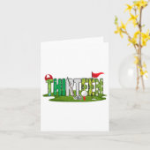 13e verjaardag golfthema 13 jaar oude Kinder sport Kaart (Gele Bloem)