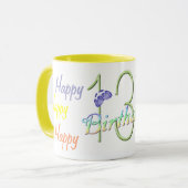 13e verjaardag Happy Mok (Voorkant links)