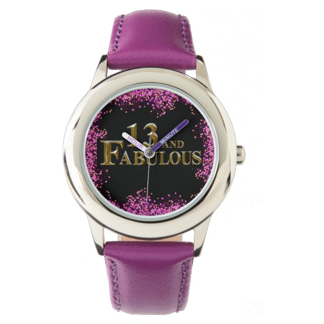 13e verjaardag  horloge (Voorkant)
