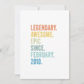 13e verjaardag jongen Legendary epic Geweldige sin Kaart (Voorkant)