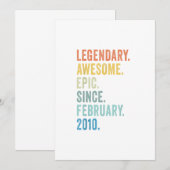 13e verjaardag jongen Legendary epic Geweldige sin Kaart (Voorkant / Achterkant)