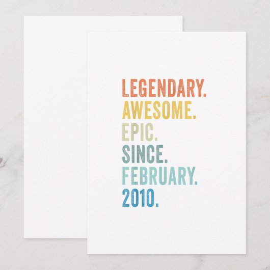 13e verjaardag jongen Legendary epic Geweldige sin Kaart