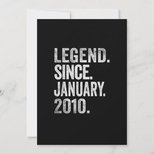 13e verjaardag jongens 13 jaar oud Legend sinds ja Kaart (Voorkant)