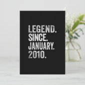 13e verjaardag jongens 13 jaar oud Legend sinds ja Kaart (Staand voorkant)