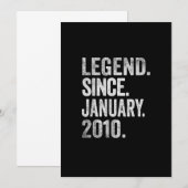 13e verjaardag jongens 13 jaar oud Legend sinds ja Kaart (Voorkant / Achterkant)