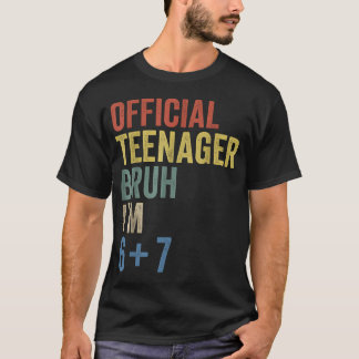 13e Verjaardag Jongens Officiële meme Zes Zeven T-shirt