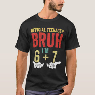 13e verjaardag Jongens Officiële tiener 13 jaar ou T-shirt