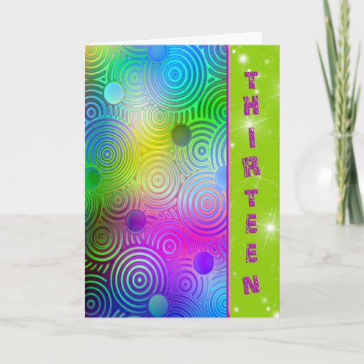 13e verjaardag kaart (Voorkant)