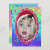 13e verjaardag kaart (Voorkant / Achterkant)