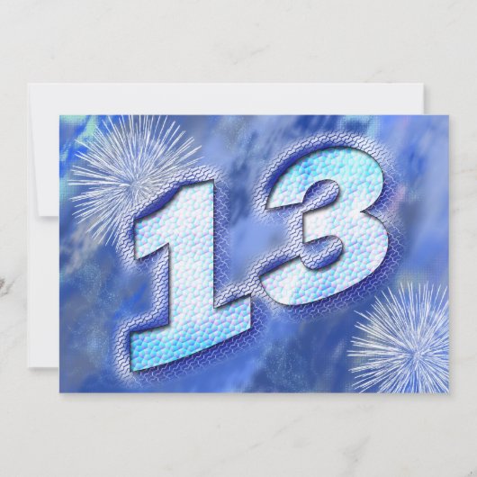 13e verjaardag kaart (Voorkant)