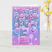 13e verjaardag Kaart, Happy Birthday Kaart (Gele Bloem)