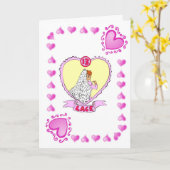 13e verjaardag - Kant Kaart (Gele Bloem)