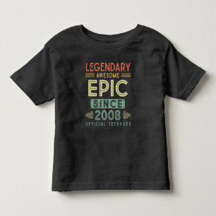 13e verjaardag Legendary 2008 Officiële tiener Kinder Shirts