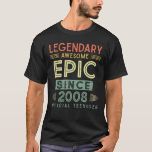 13e verjaardag Legendary 2008 Officiële tiener T-shirt