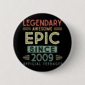 13e verjaardag Legendary 2009 Officiële tiener Ronde Button 5,7 Cm (Voorkant)